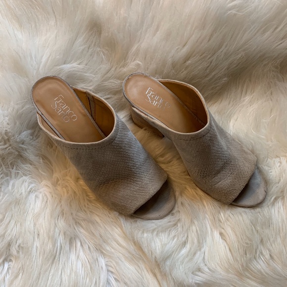 Franco Sarto Firefly High-Heeled Mules - 10 - Picture 3 of 7